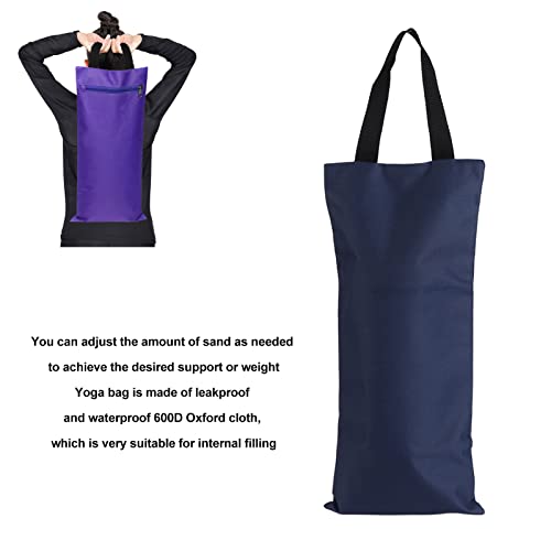 Chrees Unfilled Yoga Sand Bag Yoga Fitness Workout Empty Sandbag Dance Strength Training Weighted Exercise Body Building Sand Bag Navy Blue #TOP1