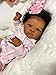 GYCV Black Girl Reborn Baby Dolls Silicone Full Body 18 Inch Baby Doll Realistic Newborn Black Lifelike African American Baby Doll Girl Reborn Toy with Accessories Birthday Gift for Kids Age 3+