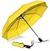 Repel Umbrella Paraguas pequeño de viaje a prueba de viento - Paraguas plegable, compacto, ligero, automático, fuerte y portátil (Amarillo)