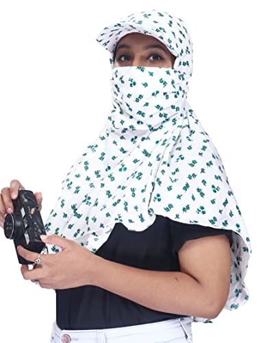 Image of Kavach Ready-to-wear Printed Fashionable full face covering comfortable soft Mask Scarf for pollution sun dust heat protection in summer
