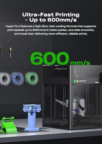 Image of Creality K2 SE 3D Printer, Max High-Speed 500mm /s, Support Multicolor Printing Needs CFS Bundle with Creality Hyper RFID PLA Filament Black 1kg