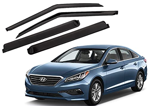 Image of CAR SAAZ Unbreakable Door Visor for Sonata (2001-2015)(Set of 4Pcs)