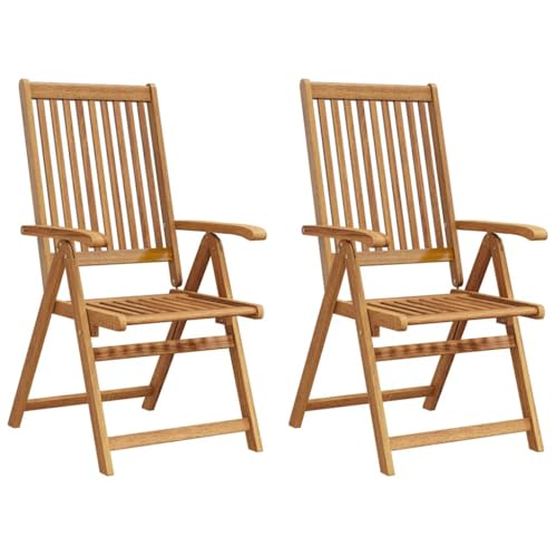 Chaise en bois pliable compacte pour optimiser l'espace du jardin