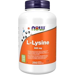 NOW Supplements, L-Lysine (L-Lysine Hydrochloride) 500 mg Tablets, Amino Acid, 250 Count