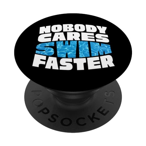 Funny Swim Fast Swimming Quote For Swimmers PopSockets PopGrip Intercambiable