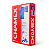 Chamex Papel A4, 210 x 297 mm, 90g, Pacote 500 Folhas, Branco Sulfite