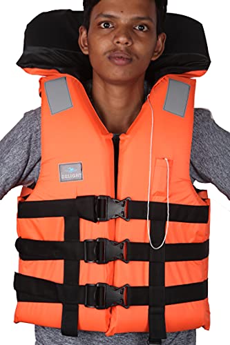 Image of Delight Adult Life Safety Jackets Vest Weight Capacity 40-120+with Head Support