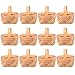Cabilock Wicker Basket Handle 12pcs Mini Woven Baskets with Handle Wood Chip Baskets Miniature Flower Baskets Dollhouse Tiny Candy Gift Basket for Farmhouse Wedding Party Favors