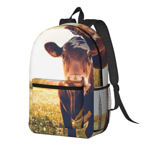 Sac à dos d'affaires imprimé vache anti-choc pour protéger votre ordinateur - 2