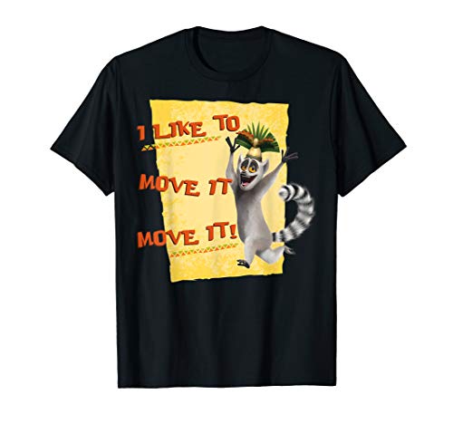 Madagascar Julien Move It Text Poster T-Shirt