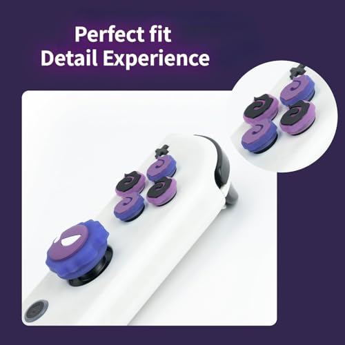 Tapas de botón Cross D-Pad Jusy para Nintendo Switch y Lite con botones ABXY luminosos 094 4