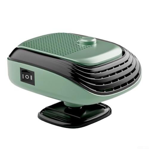 Aprilsunnyzone Calentador de coche de 12 V con funciones de calentamiento rápido, descongelación y desempañamiento, adecuado para calentamiento rápido de cabina y limpieza de parabrisas en condiciones