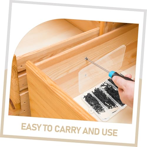 Image of 1set Multipurpose Hardware Nails Assorted Picture Hanging Accessories Handy Tool Box Wall Fixation for Frames Boards Decor Projects