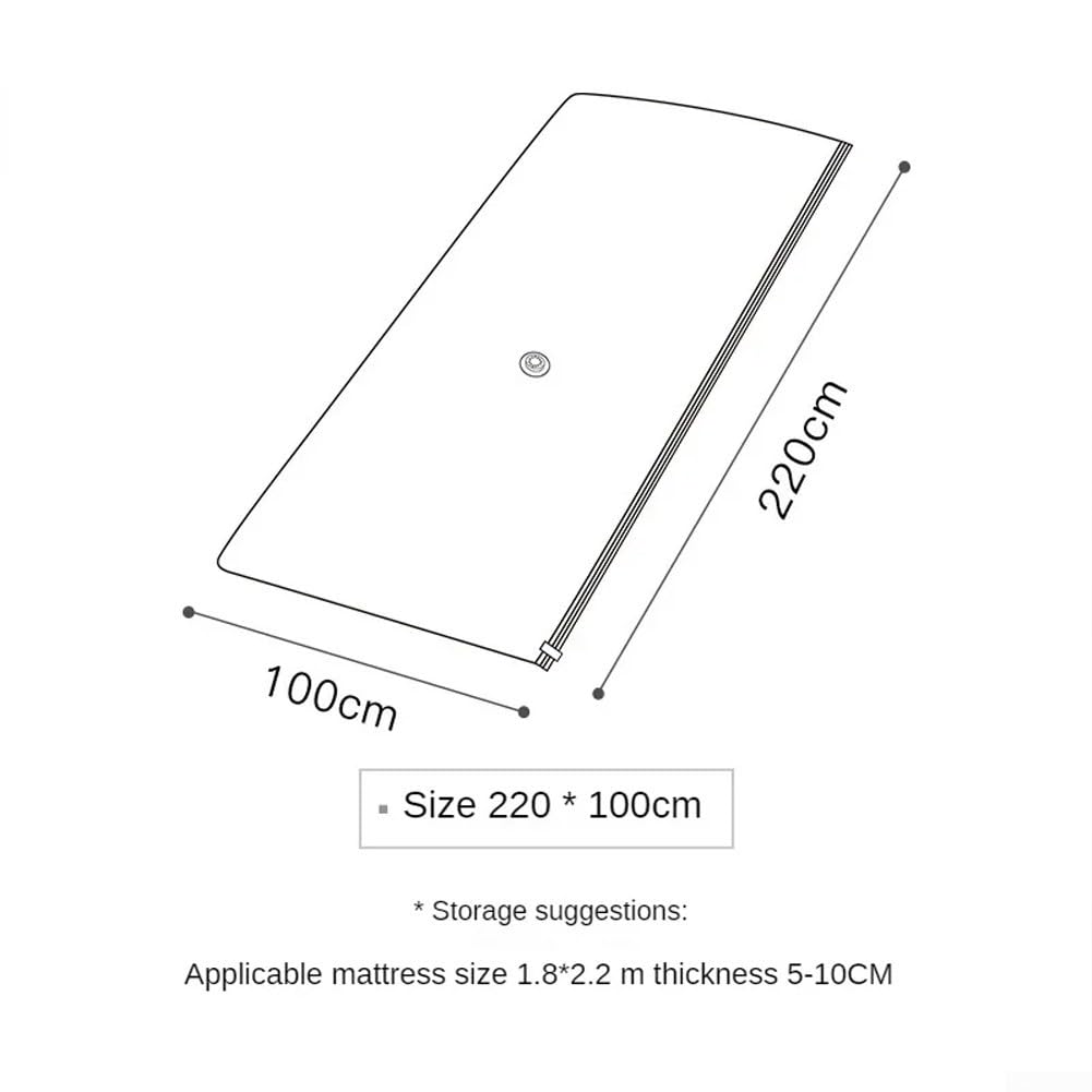 Sacco a compressione sottovuoto per materassi in lattice, grande capacità, per soluzioni di stoccaggio della polvere (220 x 100 cm)