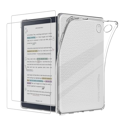Amazon.co.jp: Kobo Libra カラークリアケース + 2ピーススクリーン