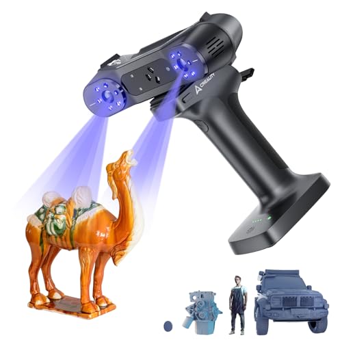 Creality Raptor X 3D Scanner,Handheld Wireless Hybrid 34+7 Blue Laser&NIR Scanner,0.02mm...