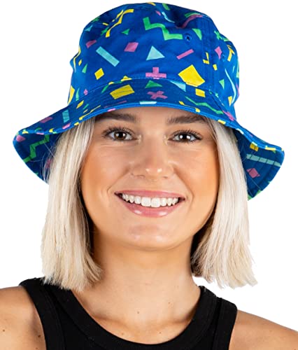 Funky Junque Matching Family Bucket Hats Abstract Blue