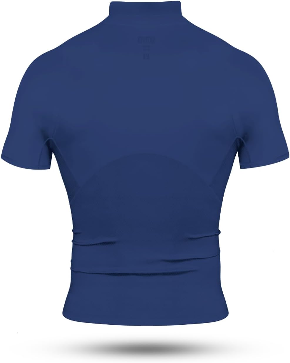 Nxtrnd Men's Turtleneck Compression T-Shirt, Short Sleeve Mock Neck - Image 4