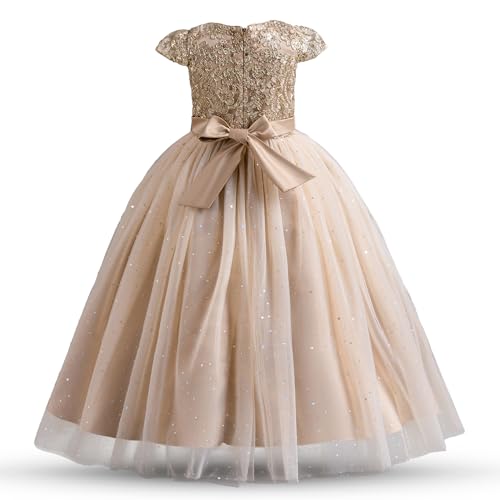 TTYAOVO Girls Pageant Princess Flower Dress Kids Prom Puffy Ball Gowns3