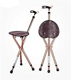 ?Fournit un siège confortable pour se reposer lorsqu'il est ouvert et une canne de soutien solide lorsqu'il est fermé