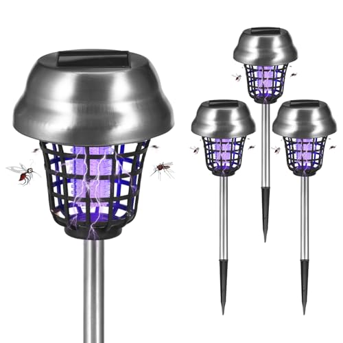 Image of 4Pack Solar Bug Zapper Outdoor Waterproof Mosquito Zapper