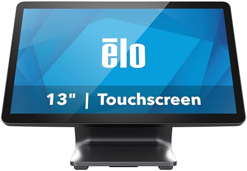 Image of Elo 1304L - 13 inch Touchscreen Monitor with Anti-Glare Glass - TouchPro PCAP 10 Touch, 1920 x 1080, with Stand, Black