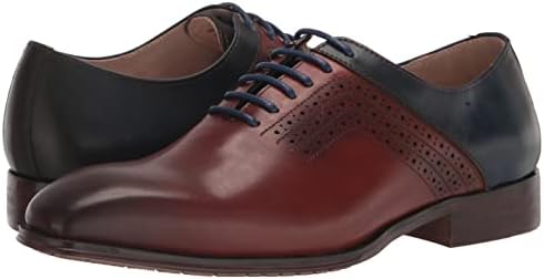 Stacy Adams Men's Halloway Lace Up Oxford, Cognac Multi, 8 | Image 6