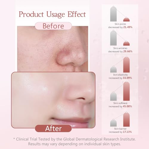 Collagen Night Wrapping Mask for Glowing Skin, Collagen Overnight Wrapping Peel Off Facial Mask for Elasticity Hydration, Reduce Sagging Dullness, 2.65 fl.oz, Pink(Brush Included)