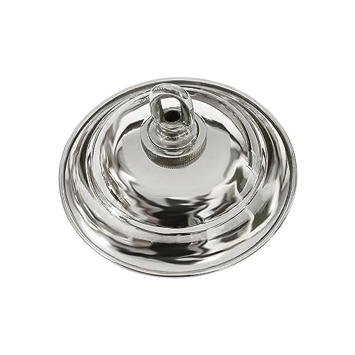 Image of RCH Hardware CN-BR05-120 Brass Traditional Round Ceiling Canopy, 4.7 Inch, Polished Chrome