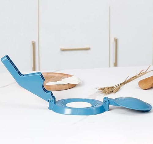 Miniatura 8 de Hemoton Prensa de tortilla de plástico para hacer tortillas multifuncionales, prensa china Baozi Prensa de masa Pierogi Maker Ravioli Hand Pie Maker