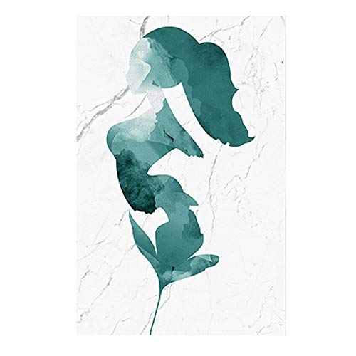Cuadro de acuarela azul Matisse para decorar un salón moderno con arte francés