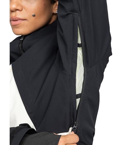 Roxy Women's Wild Twist Snowboard Jacket &ndash; 15K Waterproof, Insulated Ski Jacket, Hydrosmart Technology, Anthracite, Large