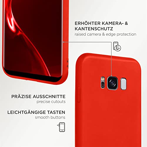 Coque Samsung S8 souple protection silicone fine OneFlow rouge - 4