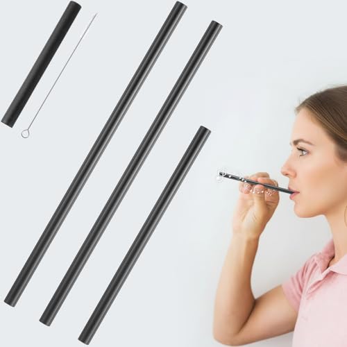 Avenuebool Straw Tool for Vocal Training and Healing Aid, Stainless Steel Vocal Trainer for Voice Exercises, Portable & Durable Voice Trainer for Singers, Speakers, Coaches