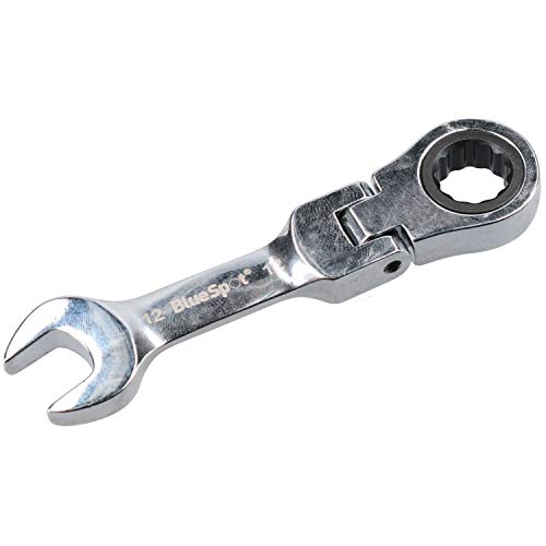 12mm Stubby Metric Flexible Flexi Head Ratchet Combination Spanner 72 Teeth