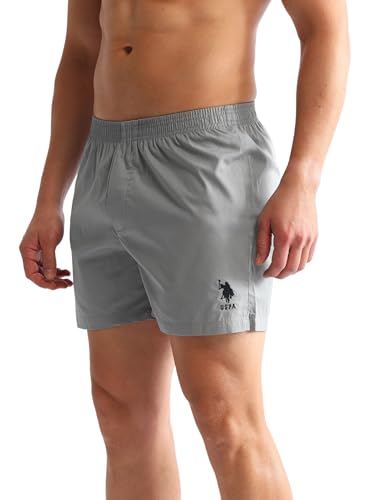 Image of U.S. Polo ASSN. Mens OEX07 Solid Cotton Outer Boxers