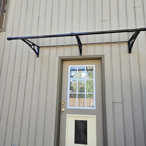 Auvent de porte transparent et silencieux pour protection extérieure de balcon