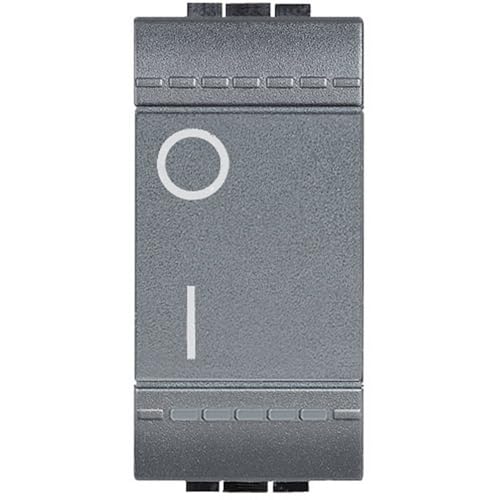 BTicino SL4002NF Livinglight Interruttore Bipolare Illuminato N, Antracite