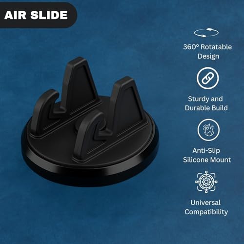 Image of KUSTAR Universal 360 Rotatable Car Mobile Holder | Anti-Slip Silicone Dashboard Phone Stand | Mobile Holder for Car Dashboard & Home /Office