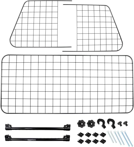 Amazon Basics Adjustable Dog Car Barrier for Vehicles, 59.72 x 5.20 x 16.46 in, Black by Amazon Basics - Image 4