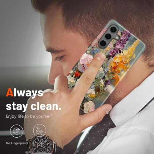 Coque Samsung Galaxy A57 5G BSMOSPER antichoc double couche fleurs - 6