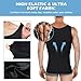 LGMTR Gynecomastia Compression Shirt Men - Slimming Undershirt for Mens Shapewear, Body Shaper Compression Tank Top (Black, XL)
