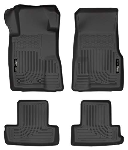 Husky Liners Weatherbeater Floor Mats | Fits 2010-2014 Ford Mustang | Front & 2nd Row 4-pc Black - 98371