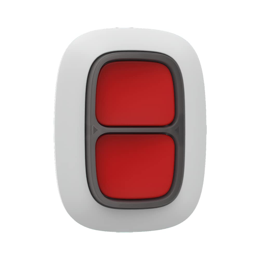 Doble botón de emergencia blanco para alarma inteligente - Ajax Systems