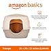 Amazon Basics Cat Litter Box with Lid, No-Mess, Standard, unisex, Charcoal, 26 in x 23 in x 20 in