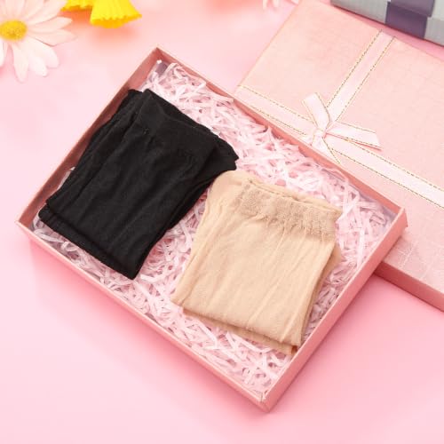 Image of Twistover 288 Pcs Disposable Foot Socks Slip on Ankle Socks Nylon Footies Try On Stockings for Try Shoe Men Women, 144 Pairs
