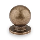 Haliwu 10 Pack Antique Bronze Cabinet Knobs Kitchen Cabinet Knobs Round Drawer Pulls for Bathroom Kitchen Bedroom