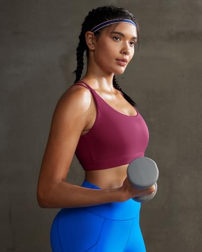 Image of RUNNING GIRL Sports Bras for Women,Padded Sports Bra Tank Top Sexy Crisscross Back High Impact Longline Workout Yoga Bra