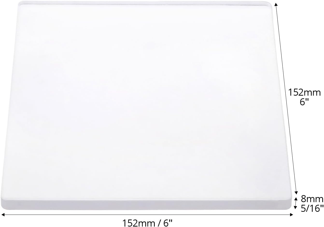 QWORK 6x6 Inch Gel Printing Plates 12 Pack, Reusable Monoprinting Plates for Acrylic Paint, Scrapbooking, Card Making, and Mixed Media Art, Printmaking Supplies