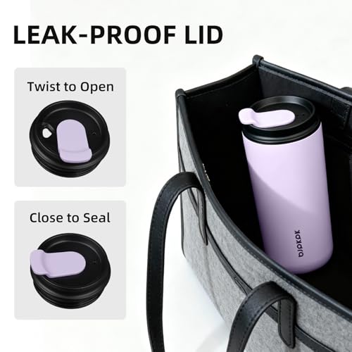 Image of BJPKPK 3 Pack 16oz Insulated Coffee Mug, Stainless Steel Tumbler, Leakproof